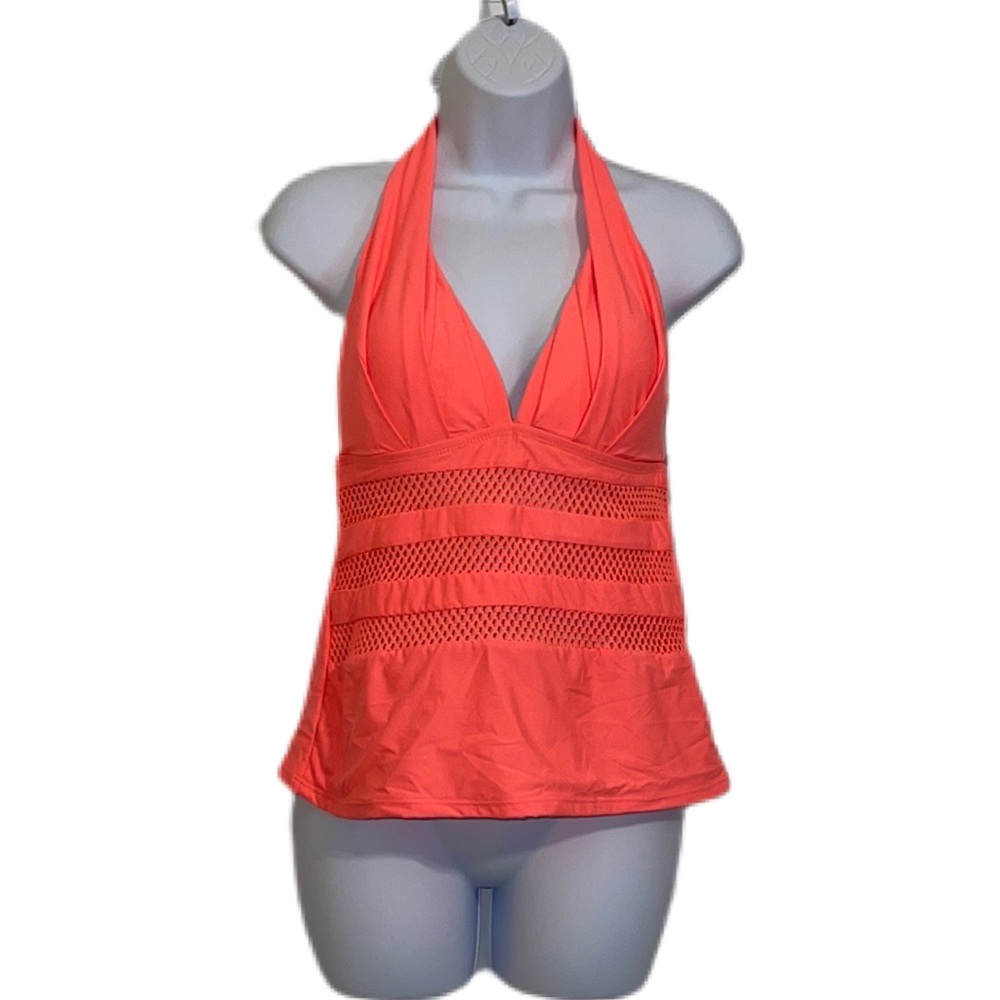 Bright Orange tankini swim top.  (zest of the bunch)